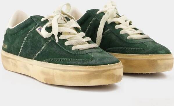 Golden Goose Groene Leren Sneakers Soul Star Green Dames