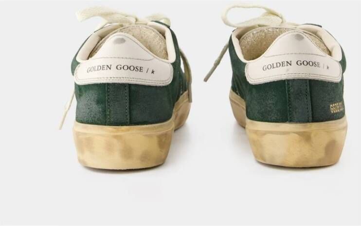 Golden Goose Groene Leren Sneakers Soul Star Green Dames