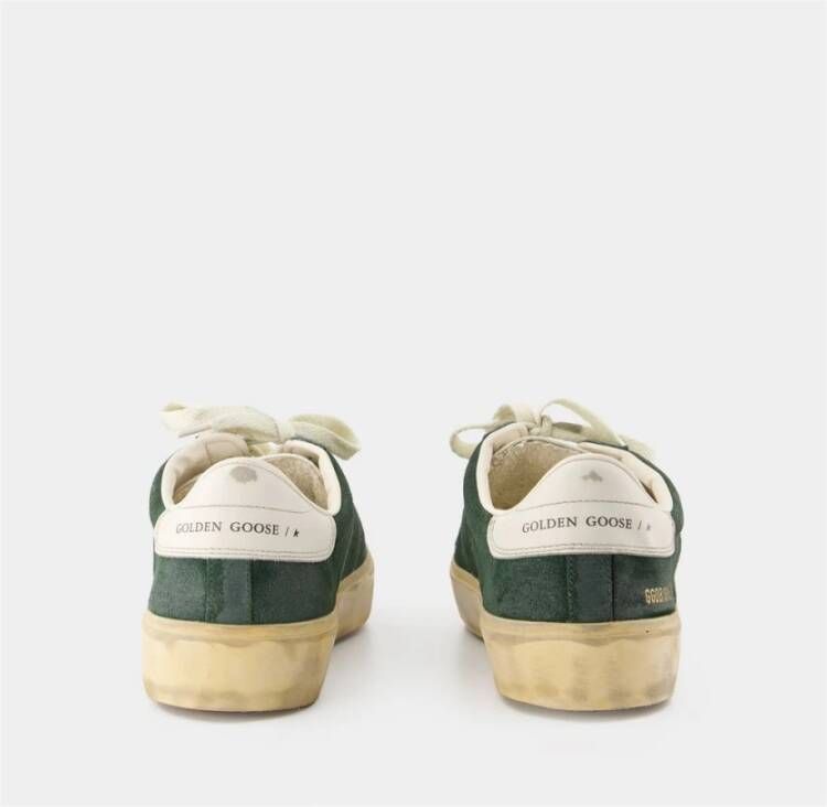 Golden Goose Groene Leren Sneakers Soul Star Green Heren