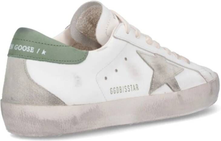 Golden Goose Groene Sneakers met Sterrenpatch White Heren