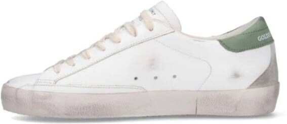 Golden Goose Groene Sneakers met Sterrenpatch White Heren