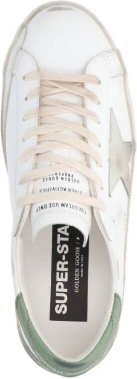 Golden Goose Groene Sneakers met Sterrenpatch White Heren