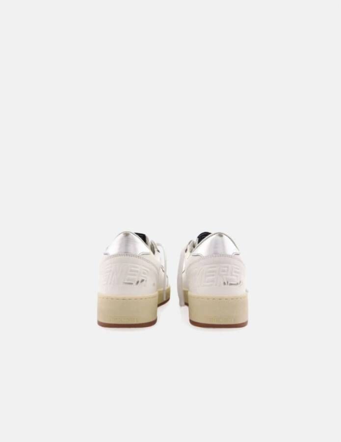 Golden Goose Groene Ster Leren Sneakers White Heren