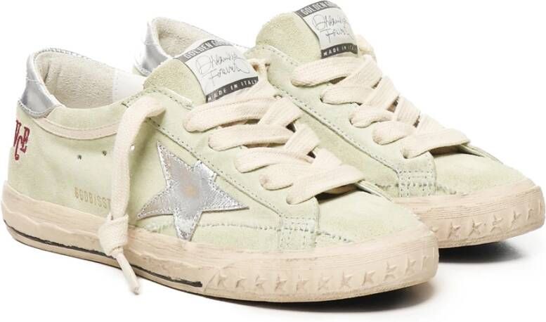 Golden Goose Groene Suède Sneakers met Logodetail Green Dames