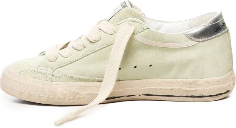 Golden Goose Groene Suède Sneakers met Logodetail Green Dames