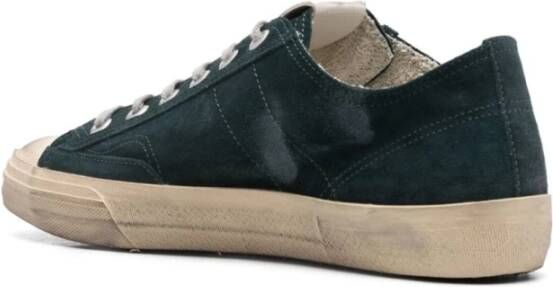 Golden Goose Groene Suède Ster Patch Sneakers Green Heren