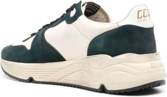 Golden Goose Groene Suède Ster Sneakers Gray Heren