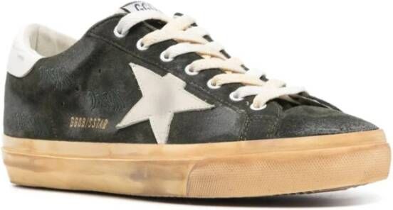 Golden Goose Groene Suède Ster Sneakers Green Heren