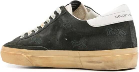 Golden Goose Groene Suède Ster Sneakers Green Heren