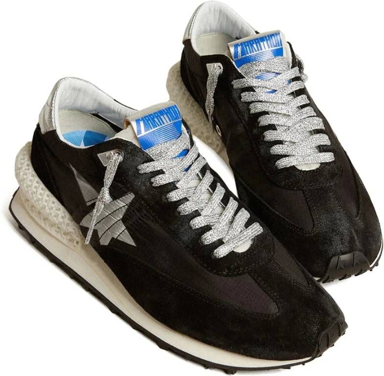 Golden Goose Hardloopmarathon Nylon Suede Sneakers Black Heren