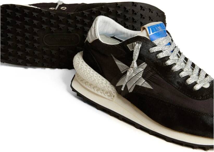 Golden Goose Hardloopmarathon Nylon Suede Sneakers Black Heren