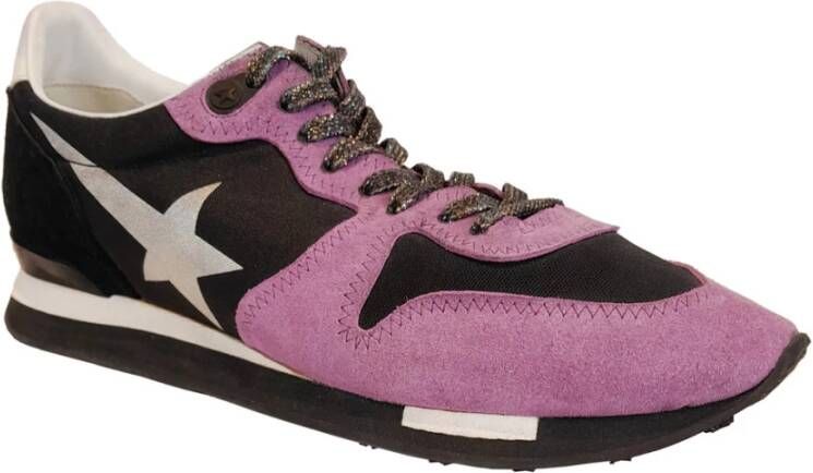 Golden Goose Hardloopsneakers in leer en stof Multicolor Dames