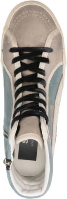 Golden Goose Hemelse Slide Sneakers met Sterdetail Blue Dames