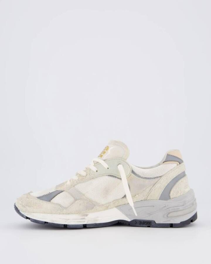 Golden Goose Heren Running Dad Sneaker Wit Beige Multicolor Heren