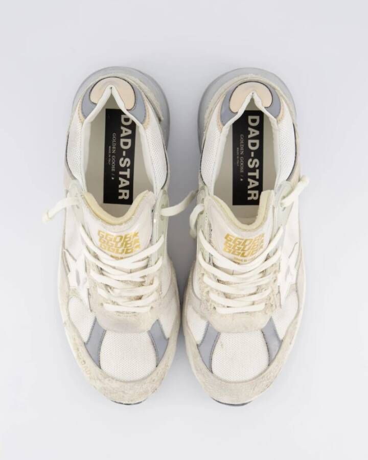 Golden Goose Heren Running Dad Sneaker Wit Beige Multicolor Heren