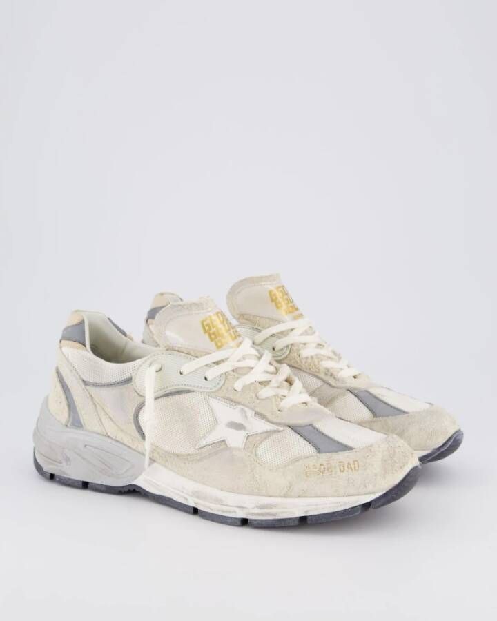 Golden Goose Heren Running Dad Sneaker Wit Beige Multicolor Heren