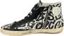 Golden Goose Hoge canvas en leren sneakers Black Heren - Thumbnail 2