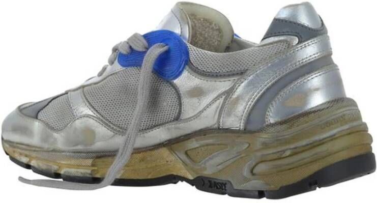 Golden Goose Iconische Ster Leren Dad Sneakers Versleten Effect Multicolor Dames