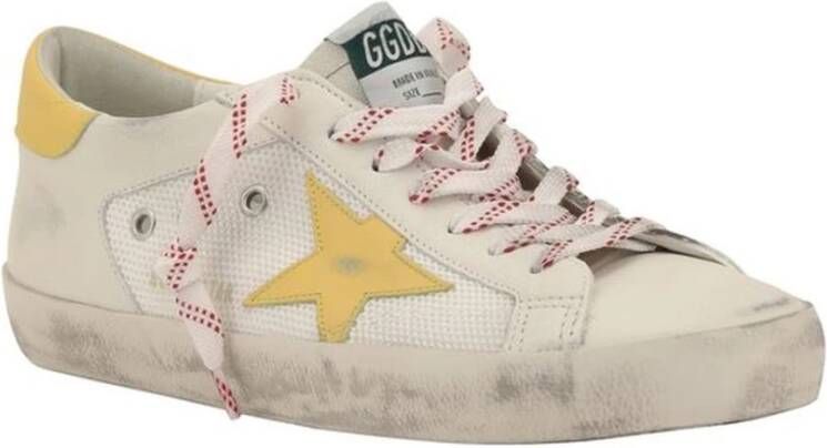 Golden Goose Iconische ster leren sneakers White Heren