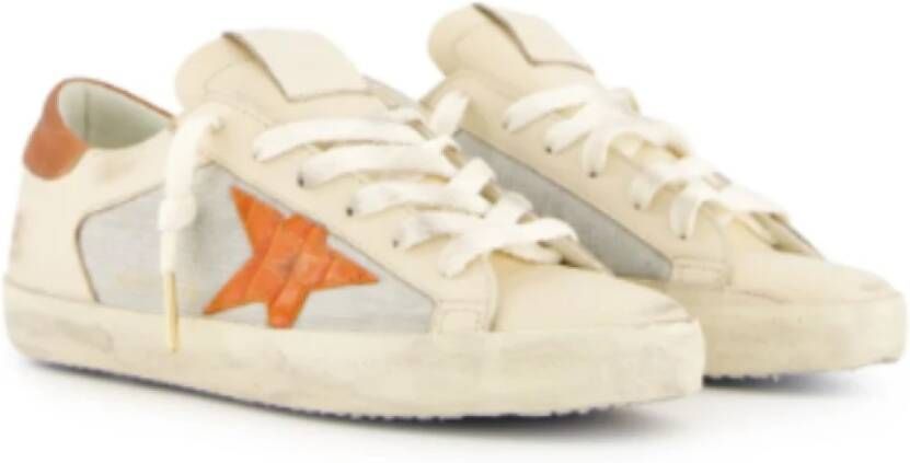 Golden Goose Italiaanse leren sneakers wit multicolor White Dames