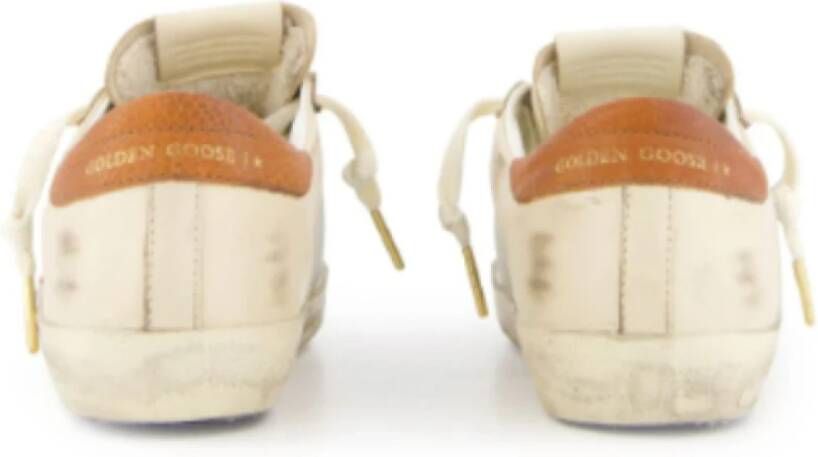 Golden Goose Italiaanse leren sneakers wit multicolor White Dames