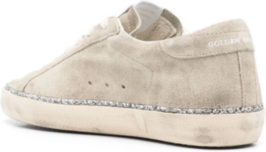 Golden Goose Italiaanse Oorsprong Licht Beige Sneakers Gray Dames