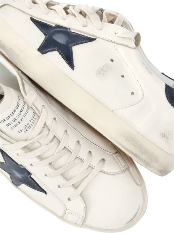 Golden Goose Ivoor leren sneakers met sterlogo Beige Heren