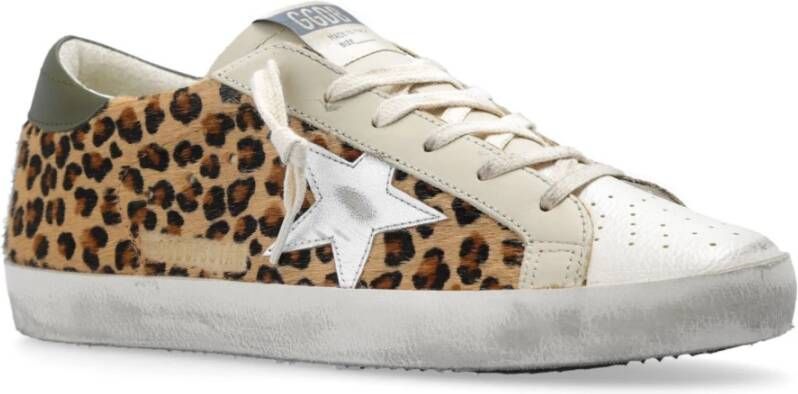 Golden Goose Klassiek Horsy Bovenwerk Leren Ster Hiel Brown Dames