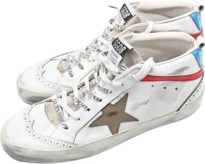 Golden Goose Klassiek Wit Kaki Blauw Sneakers Multicolor Heren