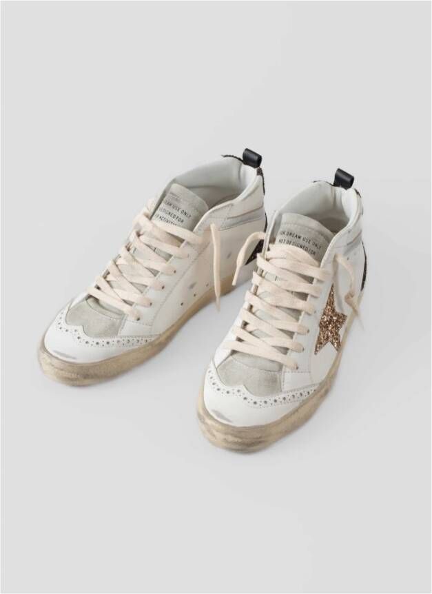 Golden Goose Klassieke Mid Star Sneakers White Dames