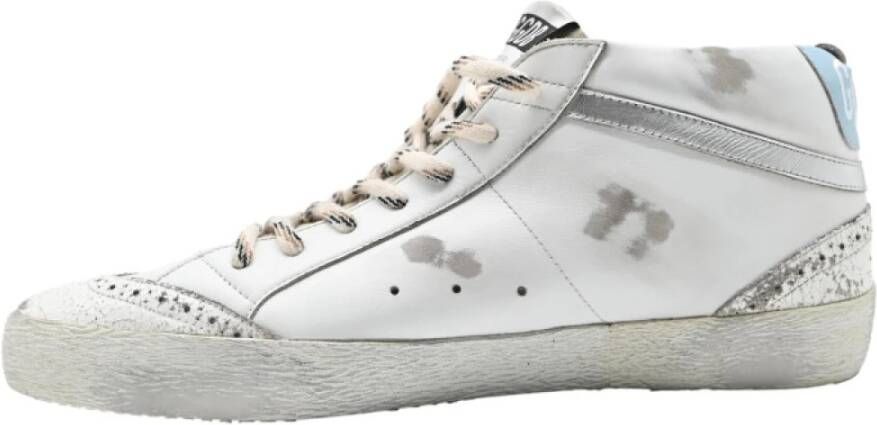 Golden Goose Klassieke Mid Star Sneakers Wit Zwart White Heren