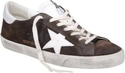 Golden Goose Klassieke Suède Leren Ster Hiel Sneakers Brown Heren