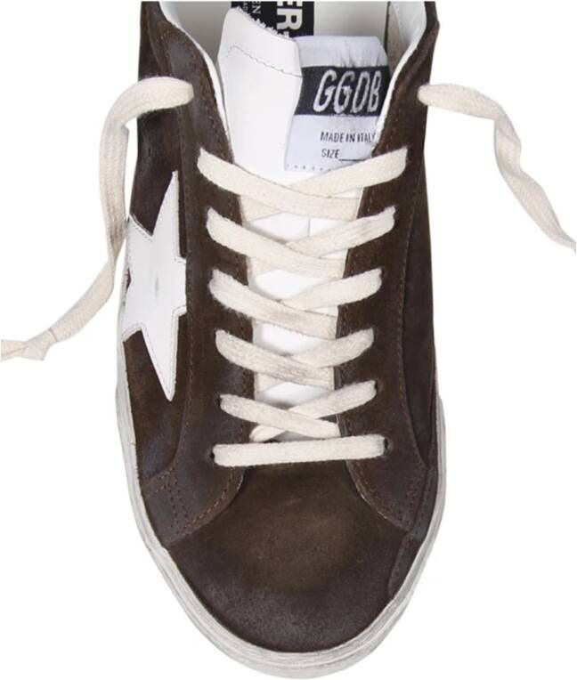 Golden Goose Klassieke Suède Leren Ster Hiel Sneakers Brown Heren