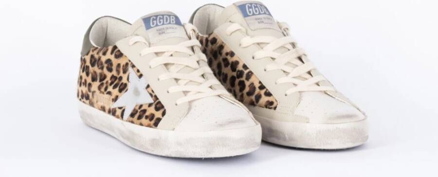 Golden Goose Klassieke Super Star Beige Sneakers Beige Dames