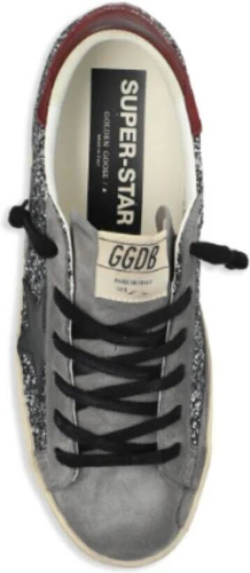 Golden Goose Klassieke Super-Star Sneakers Italië Zwart Multicolor Glitter Gray Dames