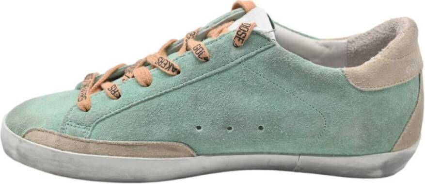 Golden Goose Klassieke Super Star Sneakers met Glitter Green Dames