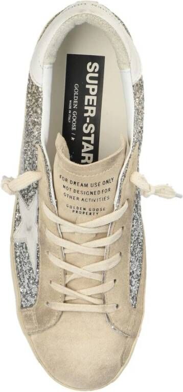 Golden Goose Klassieke Superstar Sneakers Beige Leer Gray Dames