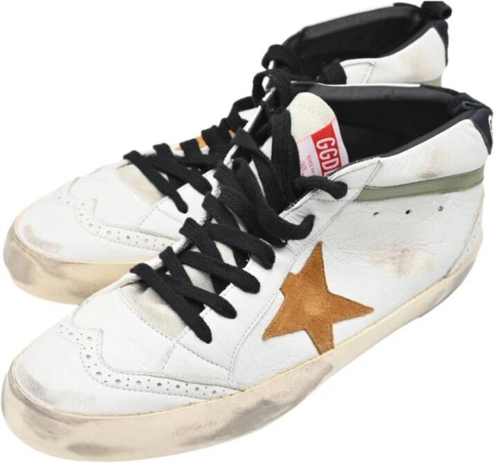 Golden Goose Klassieke Wit Bruin Groene Sneakers White Heren