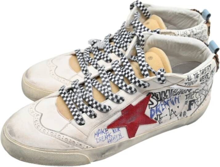 Golden Goose Klassieke wit rode beige sneakers Multicolor Dames