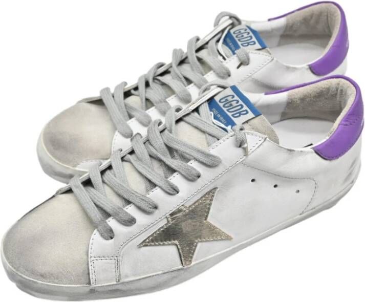 Golden Goose Klassieke witte grijze sneakers White Dames