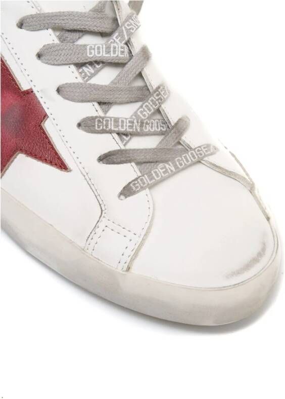 Golden Goose Klassieke Witte Super Star Sneakers White Heren