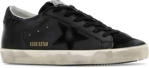 Golden Goose Klassieke zwarte leren sneakers Black Dames