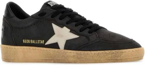 Golden Goose Klassieke zwarte leren sneakers Black Heren