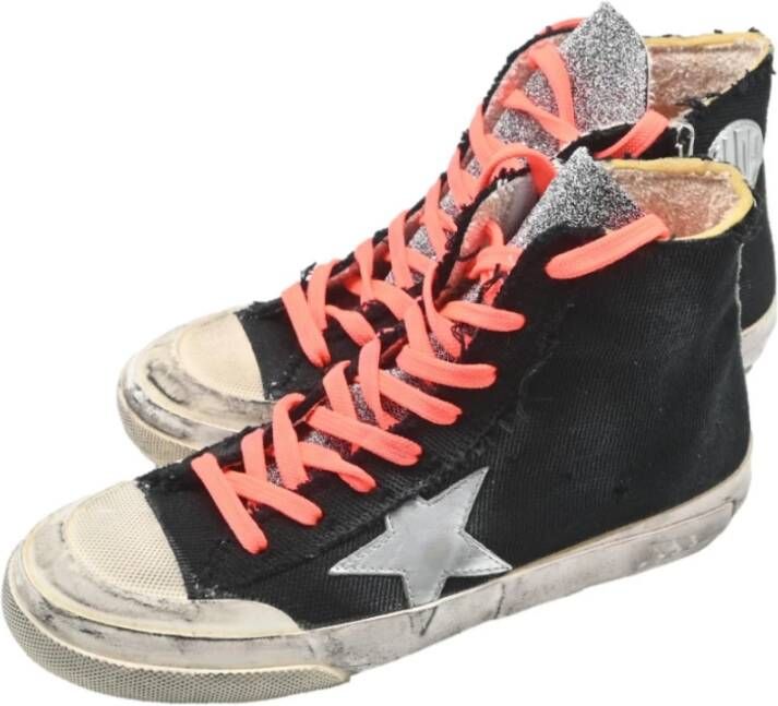 Golden Goose Kristal Tong Zwart Jeans Sneakers Black Dames