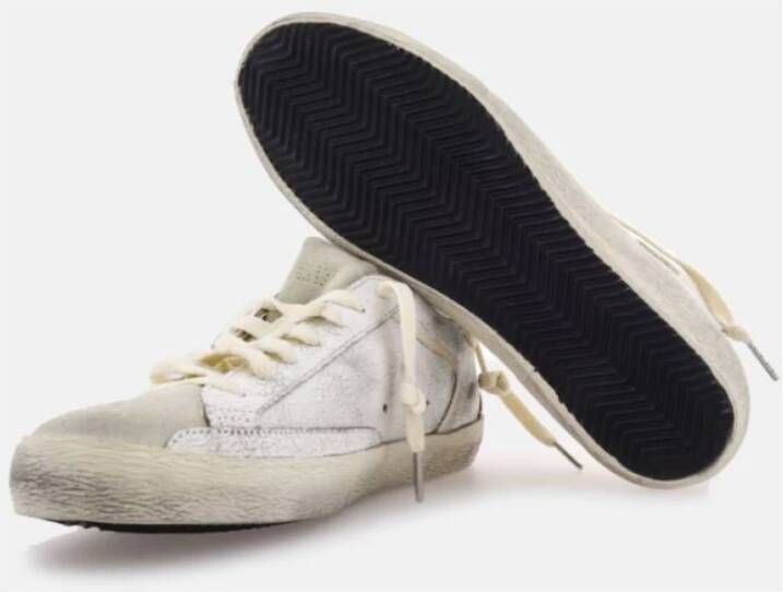 Golden Goose Krokodilhak Groene Ster Sneakers White Heren