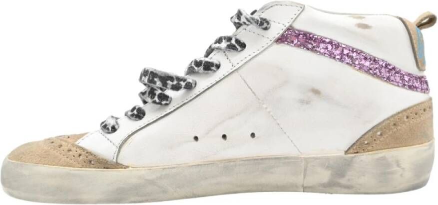 Golden Goose Lavendel Suède Mid Star Sneakers Multicolor Dames