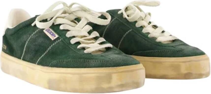 Golden Goose Leather sneakers Green Dames