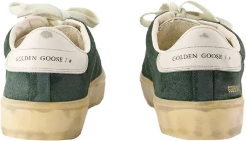 Golden Goose Leather sneakers Green Dames