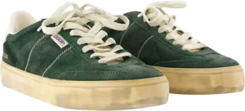 Golden Goose Leather sneakers Green Dames