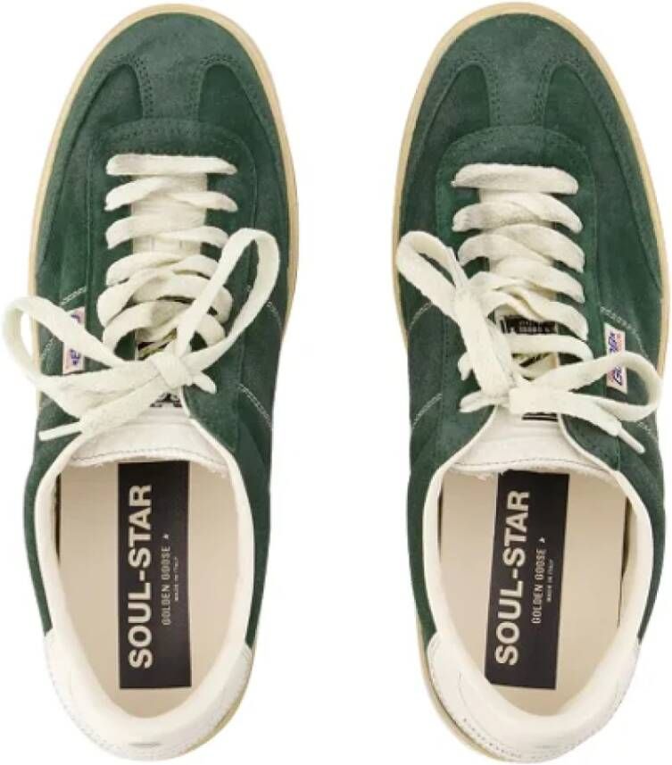 Golden Goose Leather sneakers Green Dames